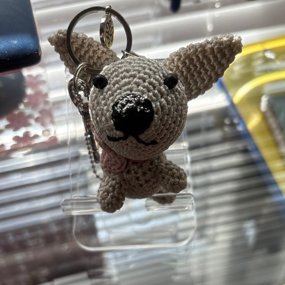 The Sak Crocheted Dog Bag Charm